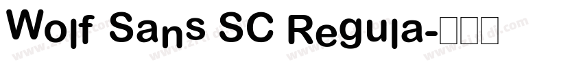 Wolf Sans SC Regula字体转换